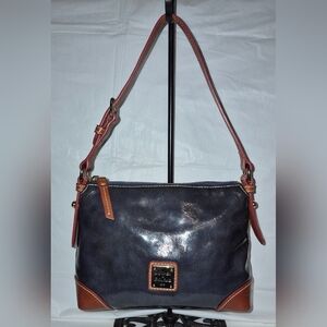 Dooney & Bourke Navy Leather Shoulder Bag